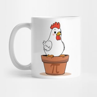 funny Chicken Pot Pi Math Day Mug